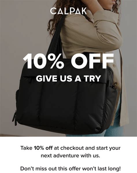 calpak 10 percent off.